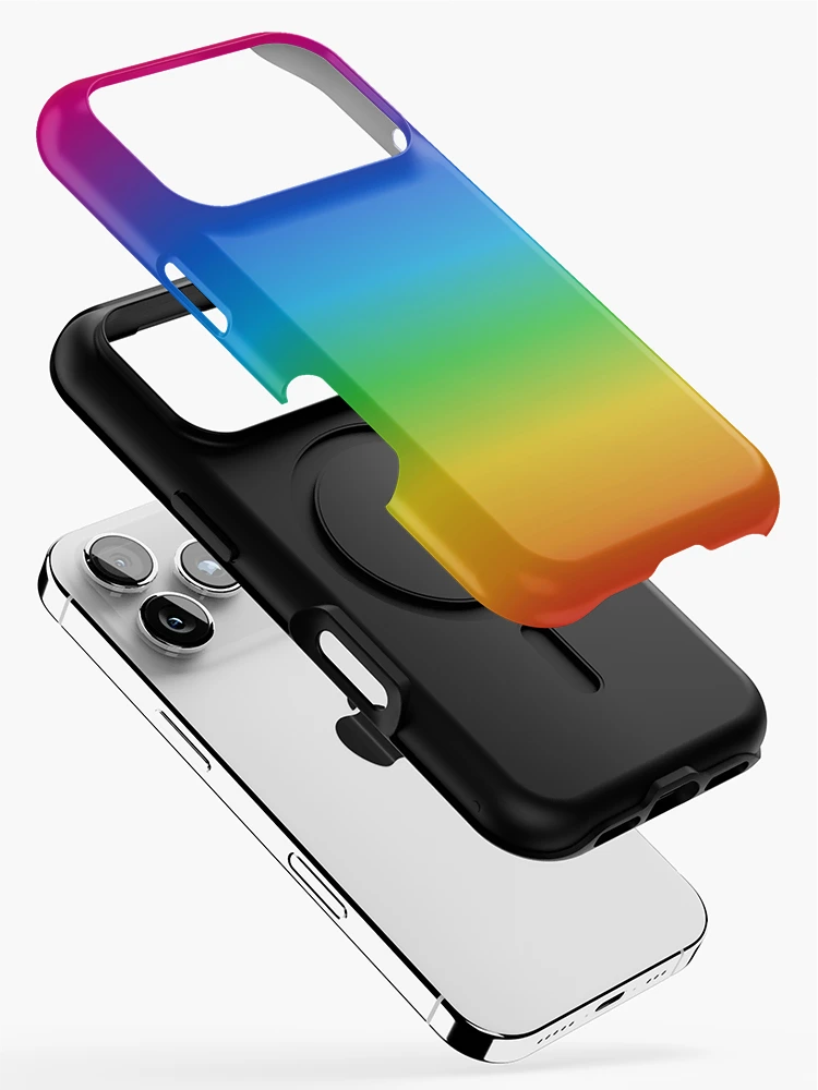 Thumbnail 2 of 4, iPhone Case, Rainbow Parallel Galaxy designed and sold by ReesDesigns.