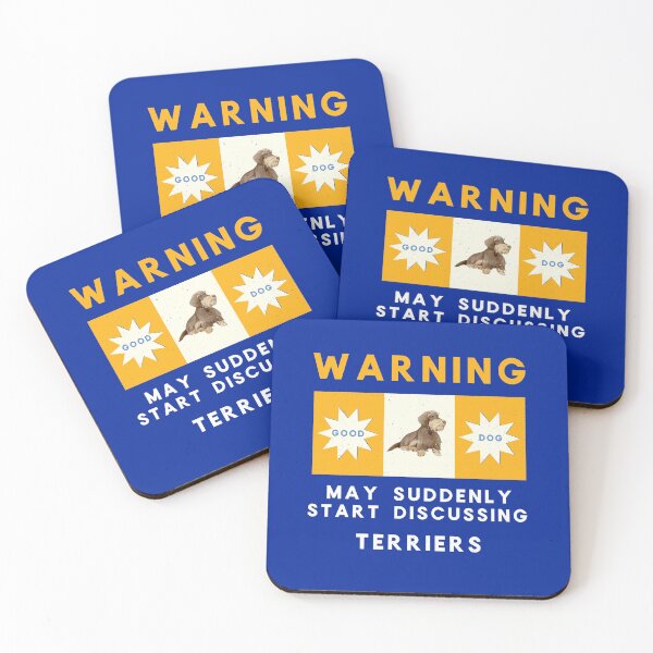 Item preview, Warning May Suddenly Start Discussing Terriers Funny designed and sold by Guarddogdrive.