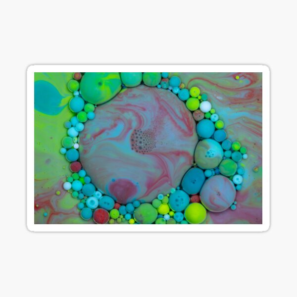 Bubbles Art Chloe Sticker