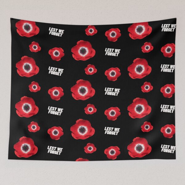 Item preview, Lest We Forget Poppy Flowers Pattern Pack In Black designed and sold by LuckyKermit.