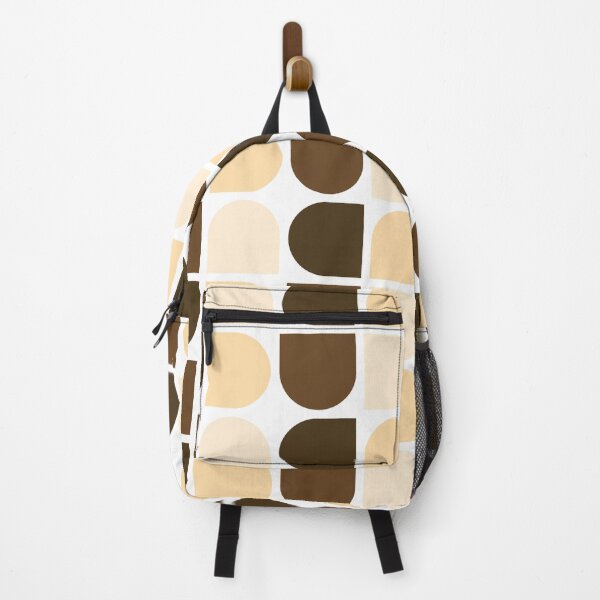 Item preview, Brown geometric shapes in repeated pattern designed and sold by acidmit.