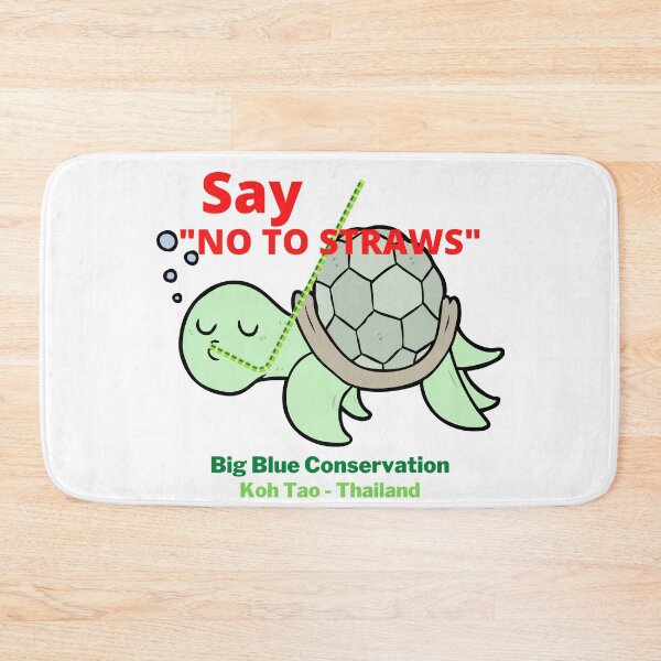 Item preview, Say No to Straws - Big Blue Conservation designed and sold by BigBlueDiving.