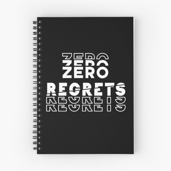 Item preview, Zero Regrets Slogan designed and sold by BasicWear.