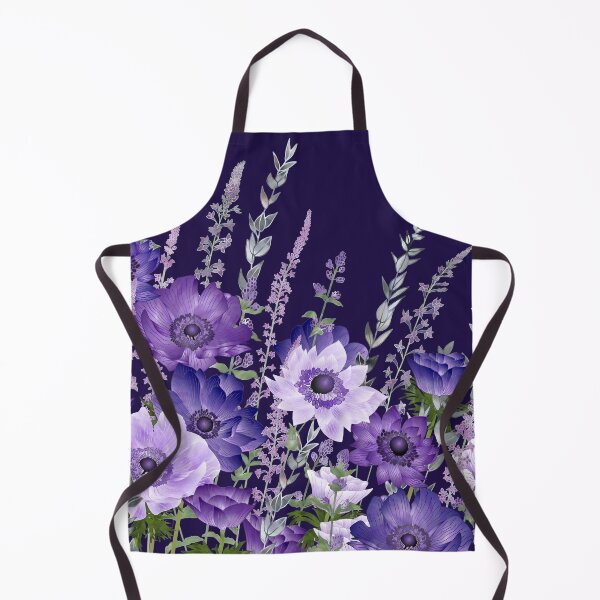 Item preview, Purple Anemones & Catmint Flowers designed and sold by Fiona Calder Designs.