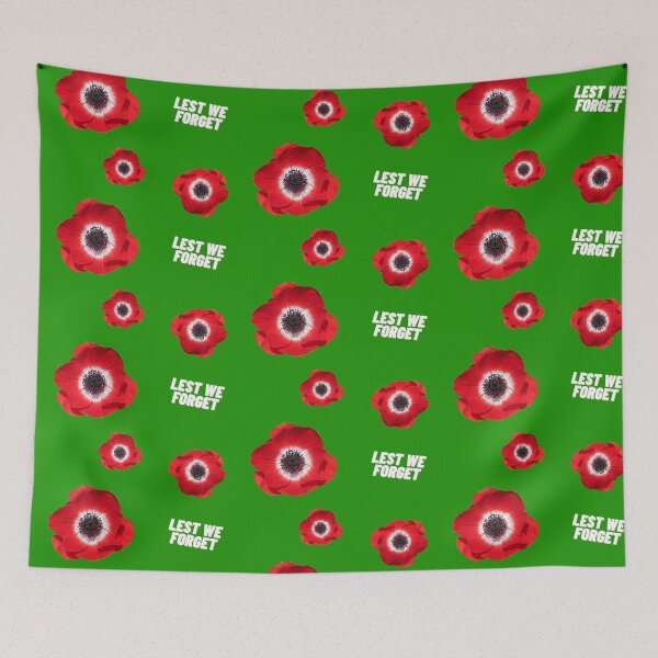 Item preview, Lest We Forget Poppy Flowers Pattern Pack In Green designed and sold by LuckyKermit.