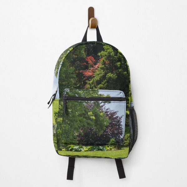 Item preview, Incongruous - Three Bold Red Japanese Maples Among the Spring Greens designed and sold by Georgia Mizuleva.