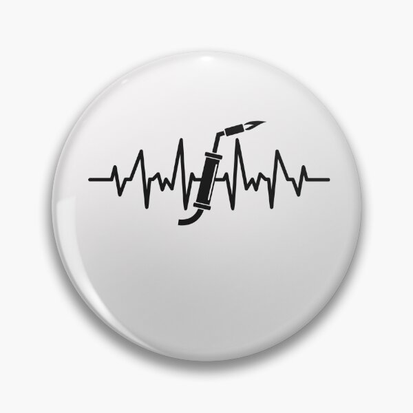 Item preview,  Welder Torch Heart Rate (Black) designed and sold by Millenial Designs.