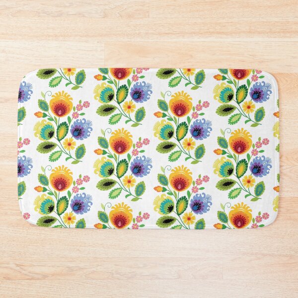Item preview, Polish Folk Flowers Yellow designed and sold by Barbara Pixton.