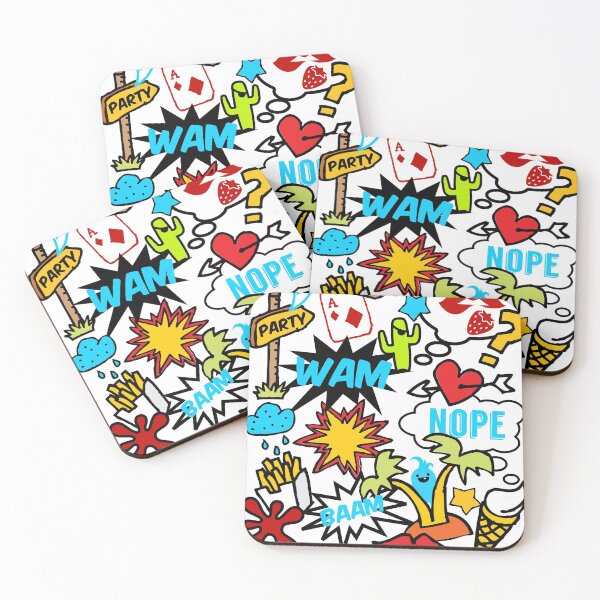 Item preview, Comic, comic book, patches, speech bubble, balloon, Boom, cartoon, party, summer, designed and sold by boom-art.