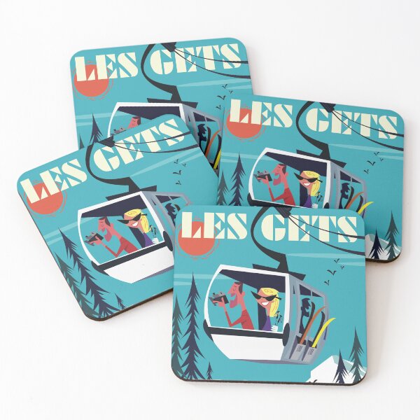 Item preview, Les Gets ski poster designed and sold by GAGodel.