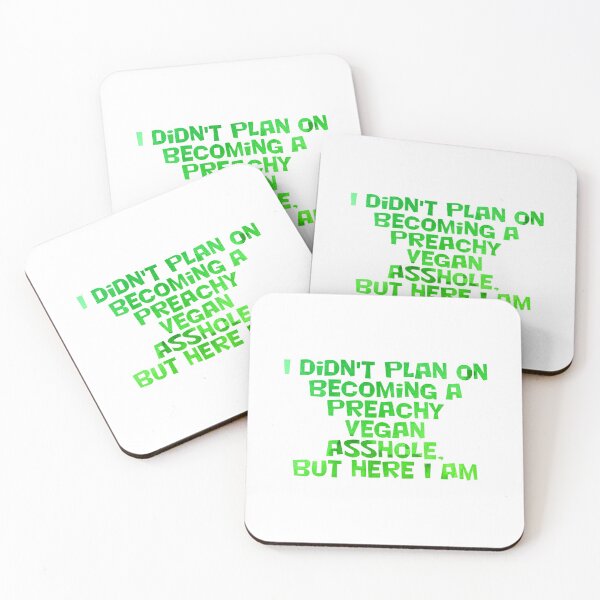 Item preview, I didn't plan on becoming a Preachy Vegan Asshole, but here I am designed and sold by afternoontees.