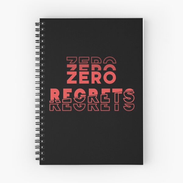 Item preview, Zero Regrets Slogan designed and sold by BasicWear.