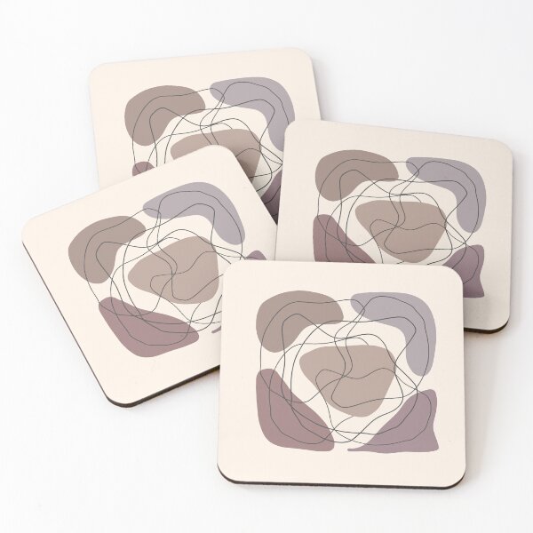 Item preview,  Boho Abstract Shape Warm Toned  minimalist Print designed and sold by zedonee.