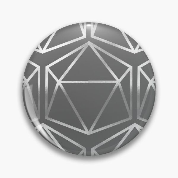 Item preview, Silver D20 designed and sold by LaFeeVerte.