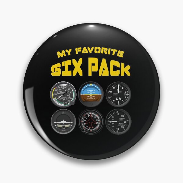 Item preview, My favorite 6 pack. Flight instruments gear, pilot gift. designed and sold by paulo silveira.