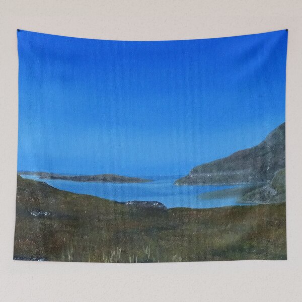 Item preview, Scotland, Isle of Skye, view to Soay Islands and Cuillin Hills from Strathaird / oil painting designed and sold by DoreenGehrkeArt.