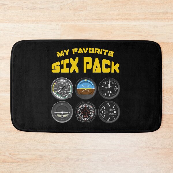 Item preview, My favorite 6 pack. Flight instruments gear, pilot gift. designed and sold by paulo silveira.