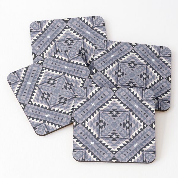 Item preview, Kilim Rug design Print of Oriental Persian pattern blue designed and sold by ZenArt-Fern.