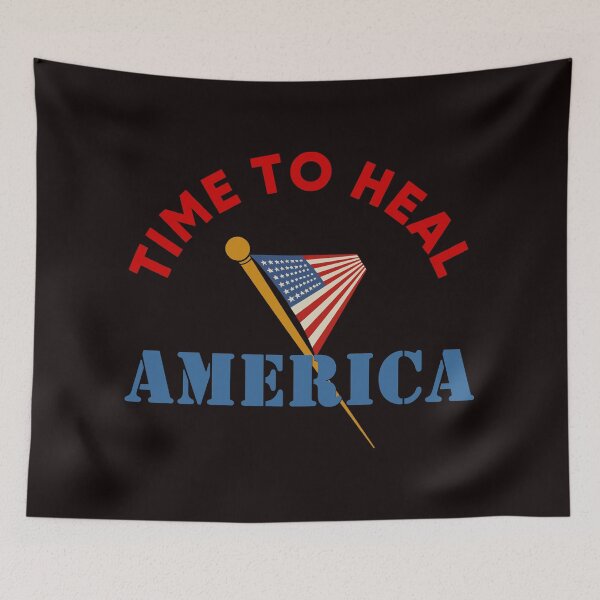 Item preview, Time To Heal America - Cool American Flag & Text Effects Gift designed and sold by leo121687.