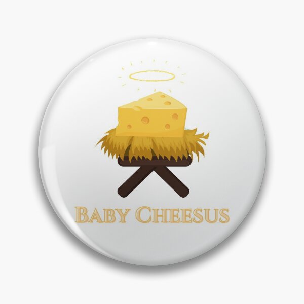 Item preview, Divertido juego de palabras sobre el Niño Jesús - Bebé Queso Amantes del queso Divertido juego de palabras navideño designed and sold by Irelene.