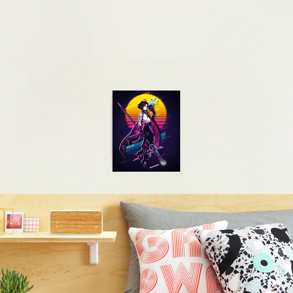 Xiao - Genshin Impact 80s retro Photographic Print