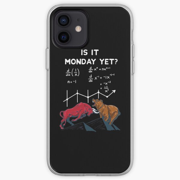 ¿Ya es lunes? Cotizaciones divertidas del mercado de valores Funda blanda para iPhone