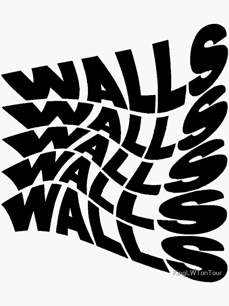 "Wavy Black Walls" Sticker For Sale By KingLWTonTour | Redbubble