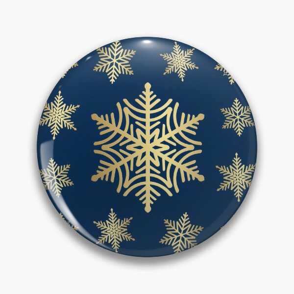 Item preview, Shiny Golden Snowflake Pattern designed and sold by PawsitiveMum.