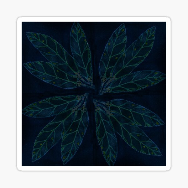 Quandong Leaves Sticker