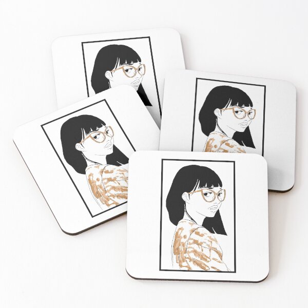 Aperçu de l'œuvre Illustration portrait femme en raccourci avec doré créée et vendue par inker20.