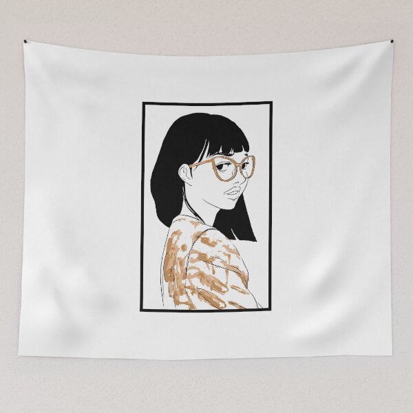 Item preview, Illustration portrait woman in foreshortening with gilt designed and sold by inker20.