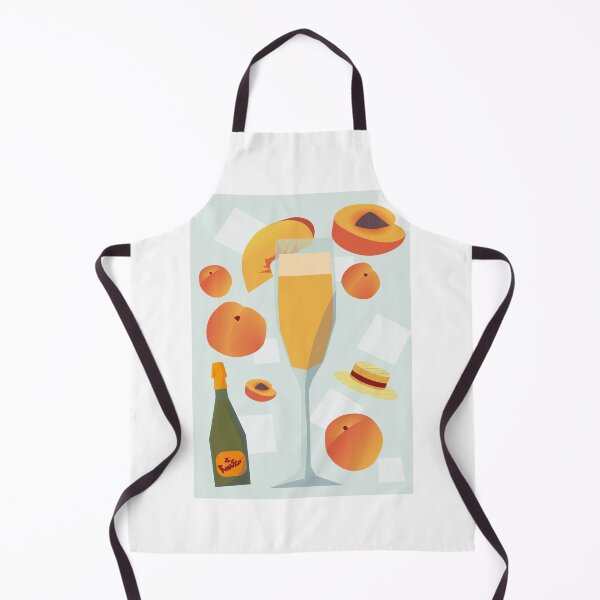 Item preview, peaches and bellini cocktail designed and sold by DaryaGeft.