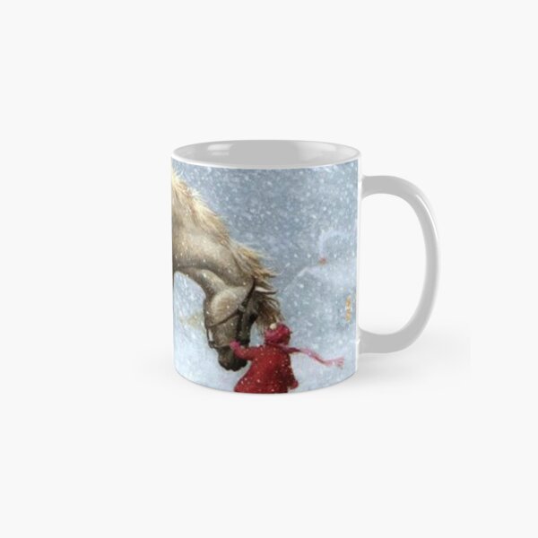 Item preview, Christmas Horse and Girl in Snow designed and sold by elizdesigns.
