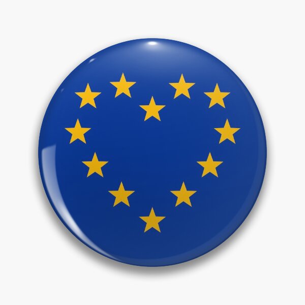 Item preview, Heart Europe, heartbeat, EU stars, flag, European Union, designed and sold by boom-art.