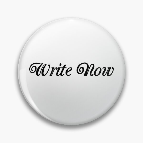 Item preview, Write now-writer-white designed and sold by DrStickerManiac.
