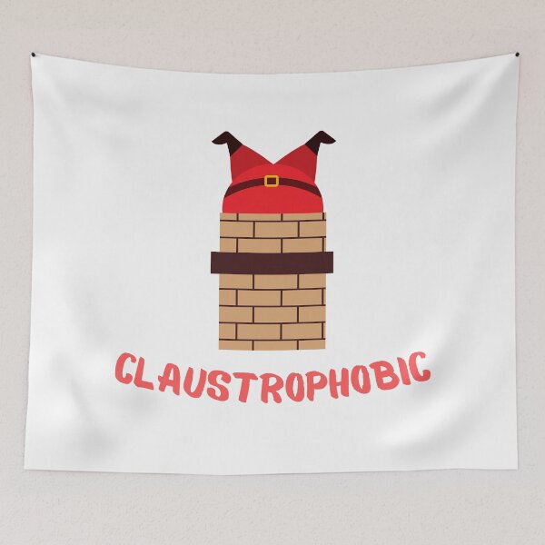 Item preview, I'm Claustrophobic Santa Stuck in Chimney - Funny Christmas Pajama Pun designed and sold by Irelene.