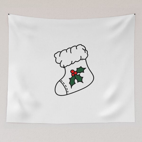 Item preview, Christmas sock in white and colors designed and sold by BV-creas.