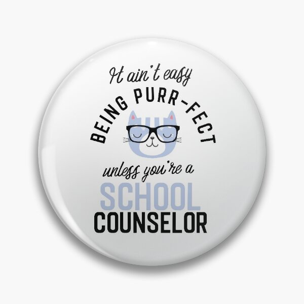 Artikelvorschau, School Counselor Cat Gifts for Cat Lovers - It ain't easy being Purr Fect entworfen und verkauft von betternotes.