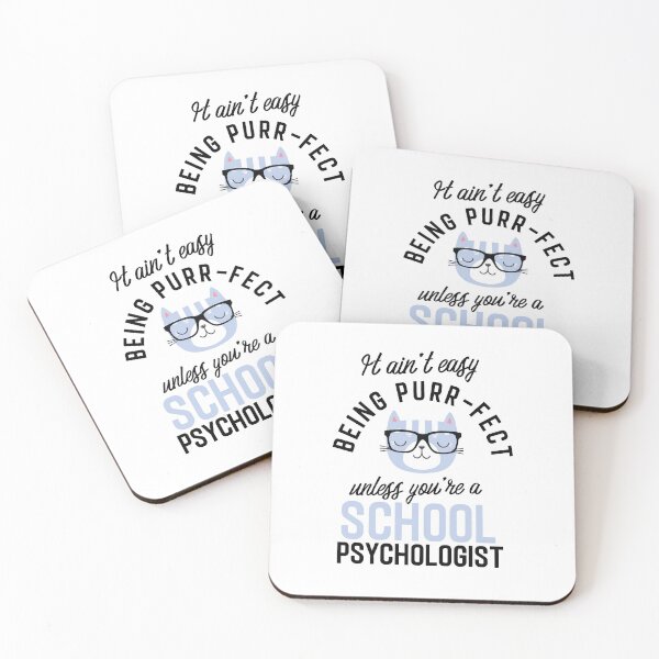 Item preview, School Psychologist Cat Gifts for Cat Lovers - It ain't easy being Purr Fect designed and sold by betternotes.