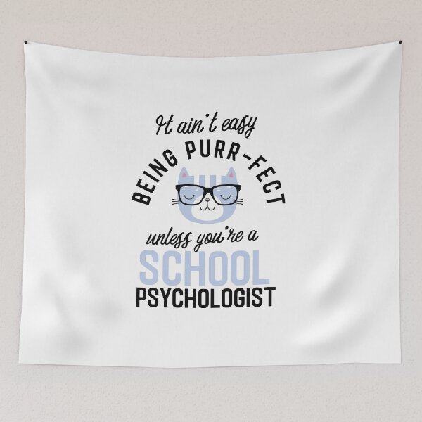 Item preview, School Psychologist Cat Gifts for Cat Lovers - It ain't easy being Purr Fect designed and sold by betternotes.