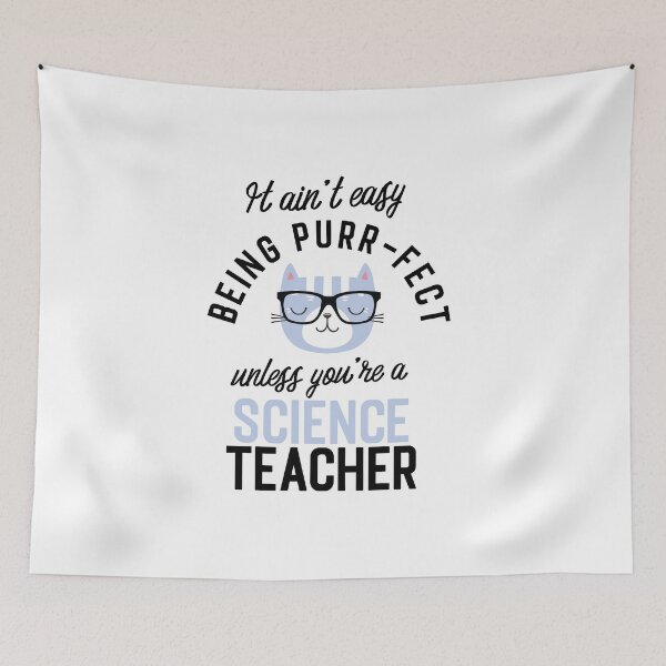 Item preview, Science Teacher Cat Gifts for Cat Lovers - It ain't easy being Purr Fect designed and sold by betternotes.