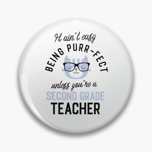 Item preview, Second Grade Teacher Cat Gifts for Cat Lovers - It ain't easy being Purr Fect designed and sold by betternotes.