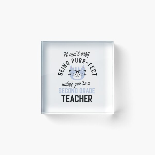 Item preview, Second Grade Teacher Cat Gifts for Cat Lovers - It ain't easy being Purr Fect designed and sold by betternotes.