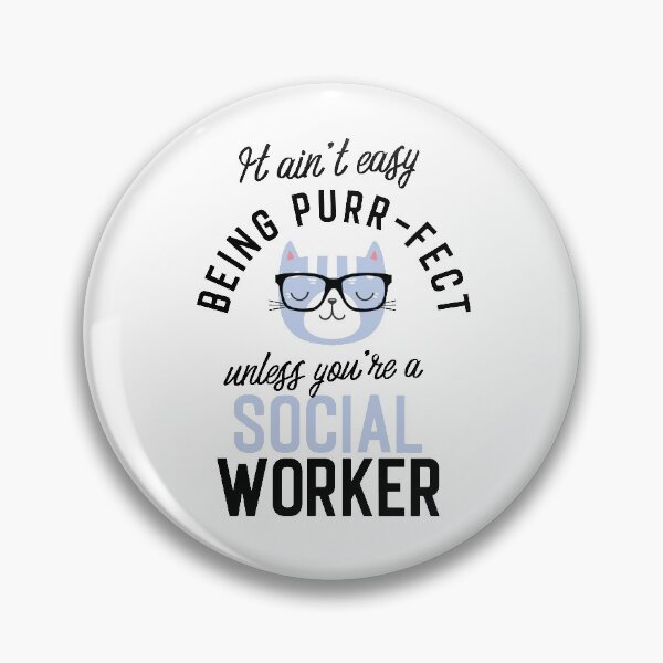 Item preview, Social Worker Cat Gifts for Cat Lovers - It ain't easy being Purr Fect designed and sold by betternotes.
