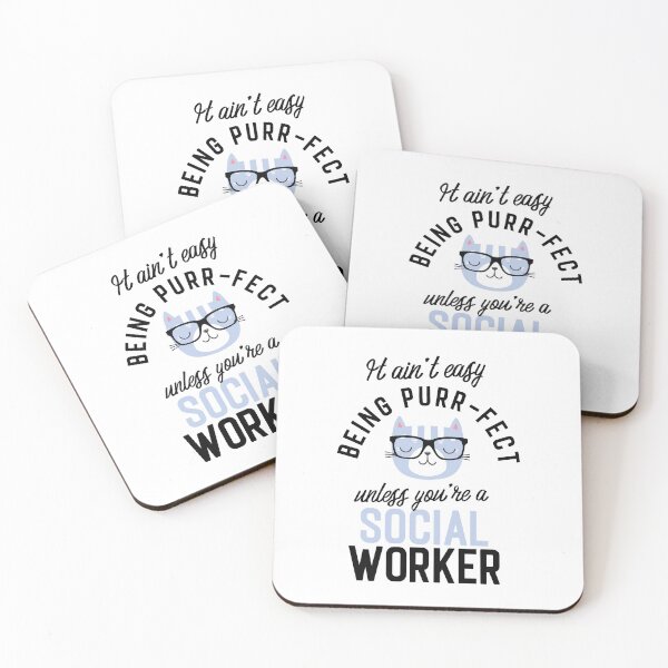 Item preview, Social Worker Cat Gifts for Cat Lovers - It ain't easy being Purr Fect designed and sold by betternotes.