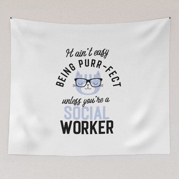 Item preview, Social Worker Cat Gifts for Cat Lovers - It ain't easy being Purr Fect designed and sold by betternotes.