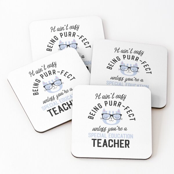 Item preview, Special Education Teacher Cat Gifts for Cat Lovers - It ain't easy being Purr Fect designed and sold by betternotes.