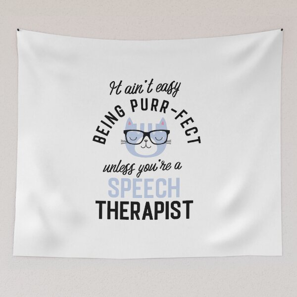 Item preview, Speech Therapist Cat Gifts for Cat Lovers - It ain't easy being Purr Fect designed and sold by betternotes.