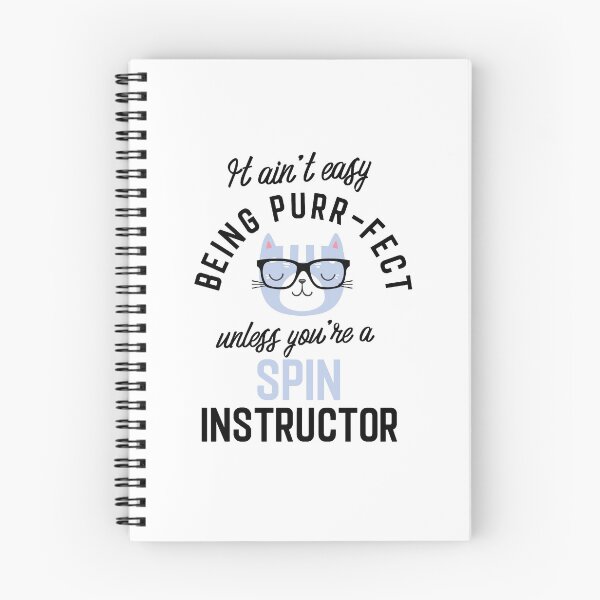 Item preview, Spin Instructor Cat Gifts for Cat Lovers - It ain't easy being Purr Fect designed and sold by betternotes.