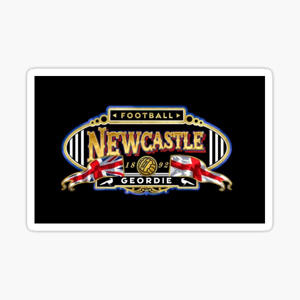 Newcastle football 'Geordie' design for face mask Sticker